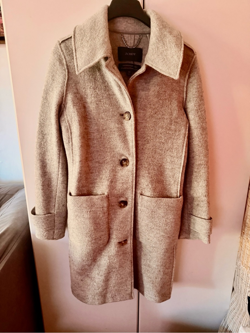 J. Crew Light Tan Wool Pea Coat